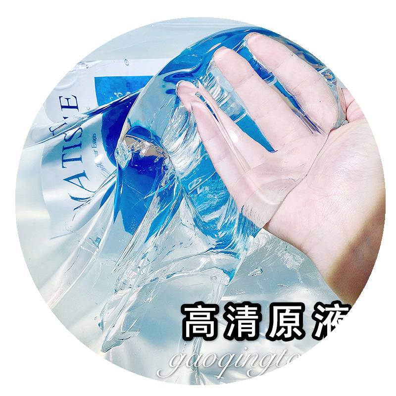 Slime Foaming Liquid Collagen Gel, Transparent Mud Finished Product, Color-Adjustable Original Liquid, White Foaming Gel, 0.5kg Pack