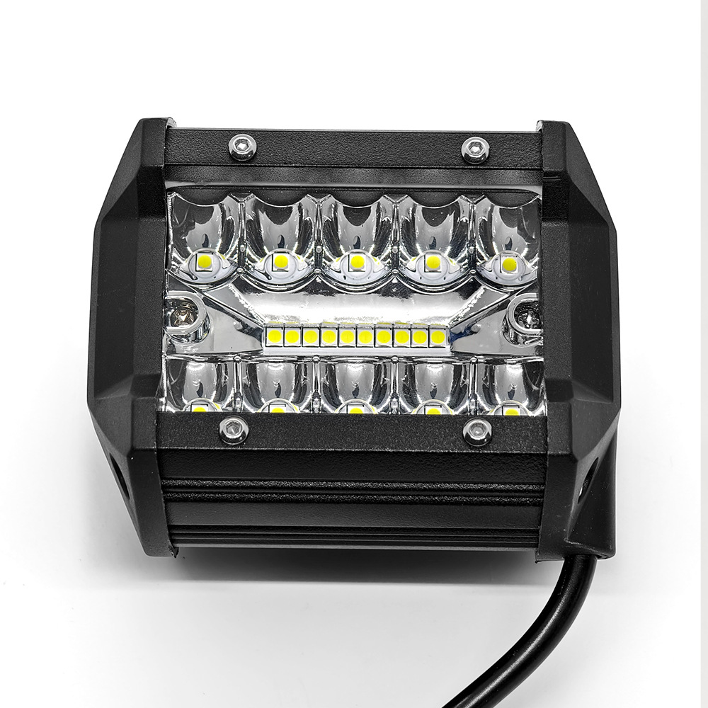 Car Truck Off-Road Led Work Light Three-Lens 4-Inch 60W External Auxiliary Car Light Spotlight Headlight Super Bright Strong Light