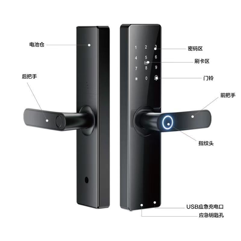 Cerradura Inteligente TTLOCK para Puerta de Madera, Desbloqueo por Huella Dactilar, Contraseña y Tarjeta image 8