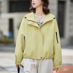 短款风衣外套女春秋2025年高级感时尚洋气宽松大码休闲上衣小个子
