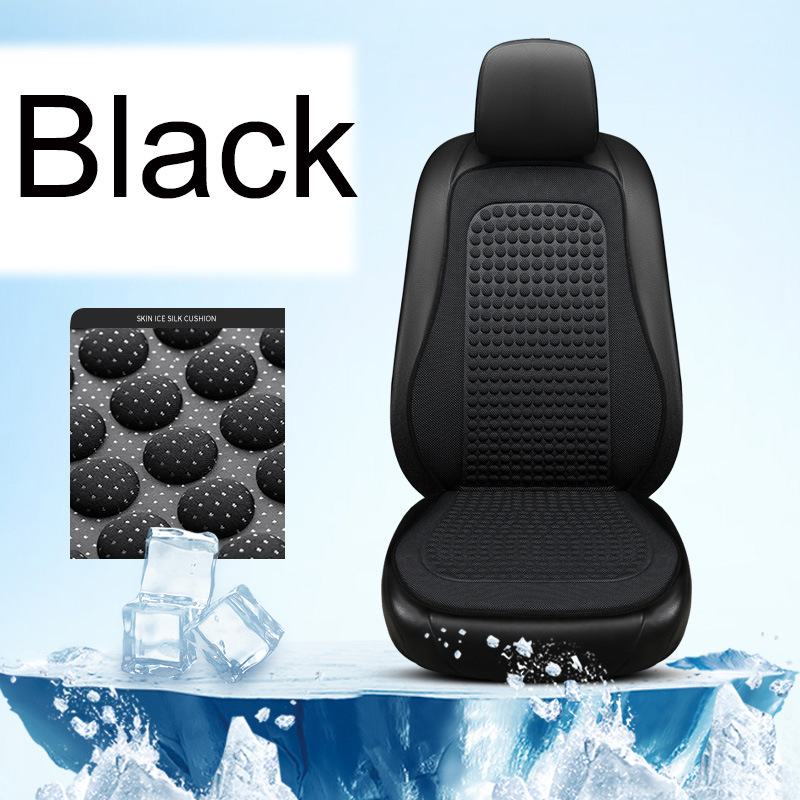 Universal Cooling Silk Car Seat Cushion for All Seasons - Universal (Seat cushion, seat cover) - x207-carbon-black