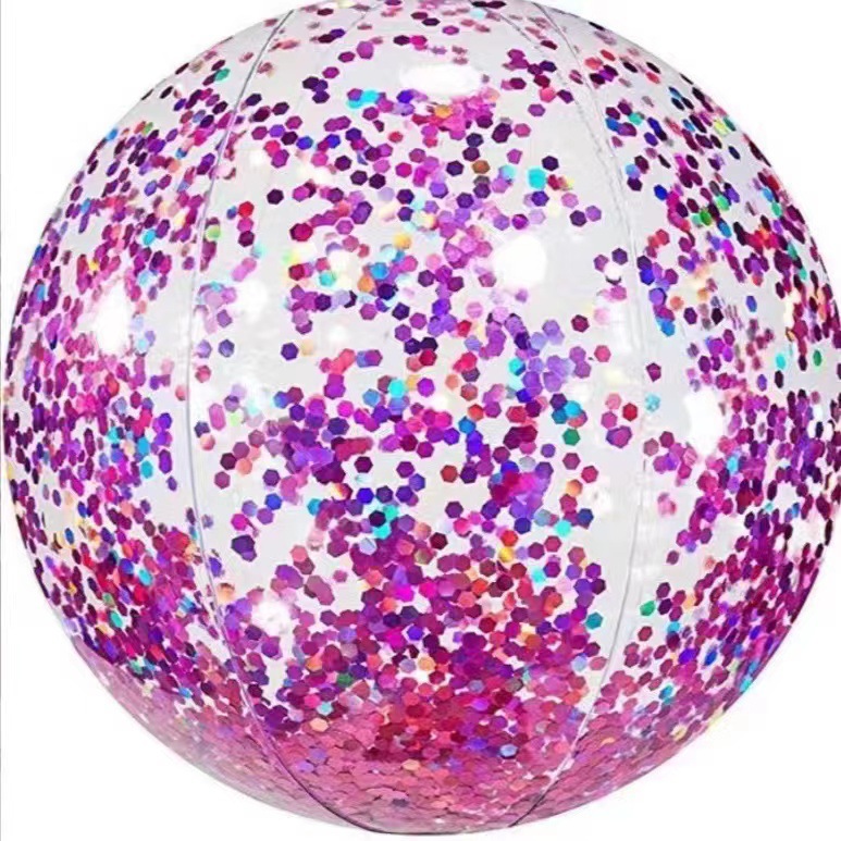 팽창 전 40CM 핑크 스팽글 볼