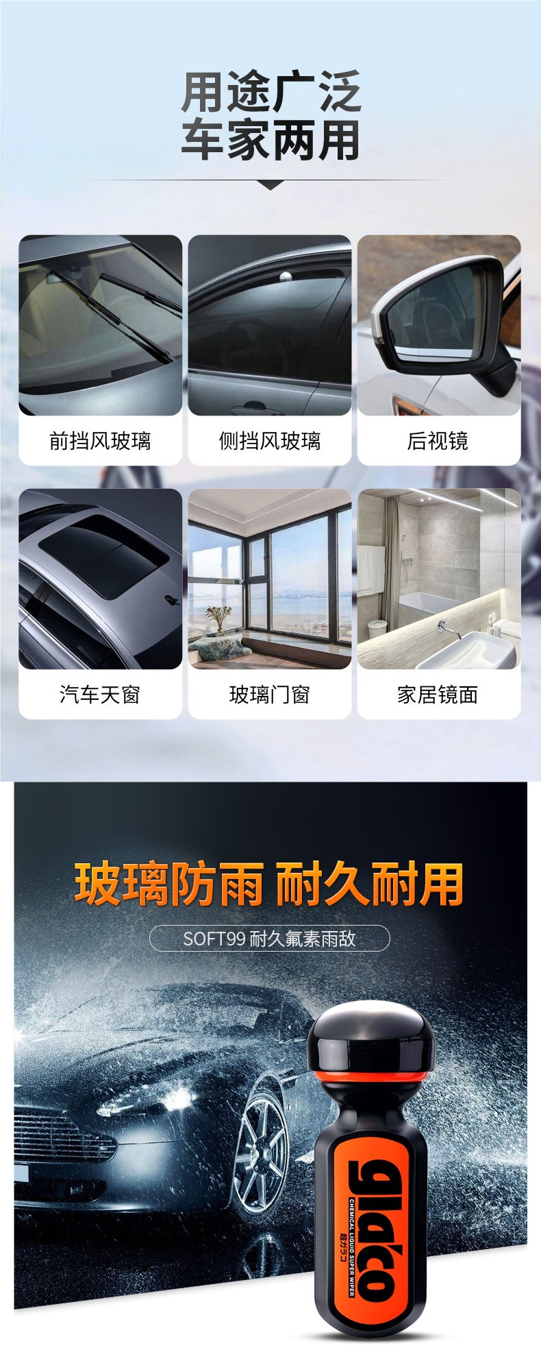 Soft99 Car Oil Film Removal Paste Glass Water Repellent Cleaner Oil Film Cleaner Powerful Car Window Oil Film Remover