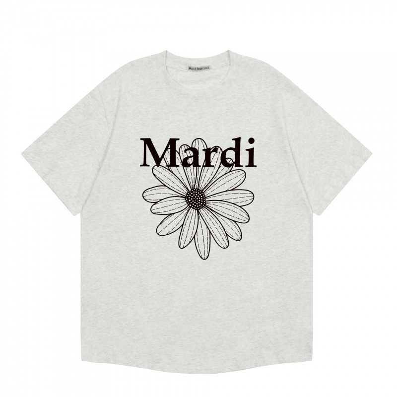 【カウンター品質】韓国マルディトレンドブランド半袖Tシャツリトルデイジードーマンプリントラウンドネックピュアコットンクロスボーダー|undefined