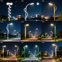 户外LED市电路灯庭院灯中高杆景观灯公园灯超亮大功率道路照明灯