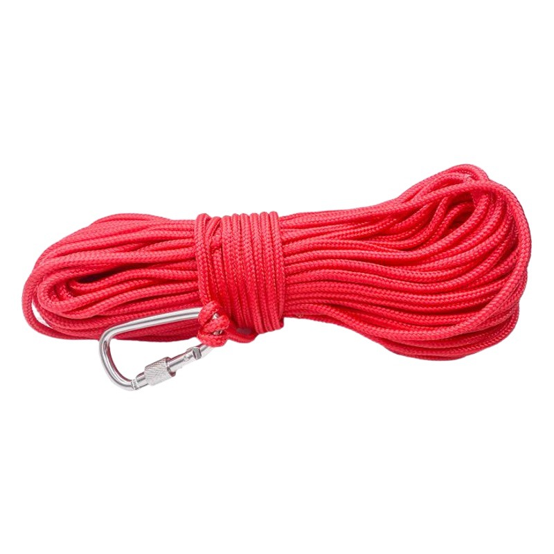 Imán de pesca cuerda especial nylon poliéster trenzado cuerda multifuncional tendedero pesca al aire libre gancho cuerda