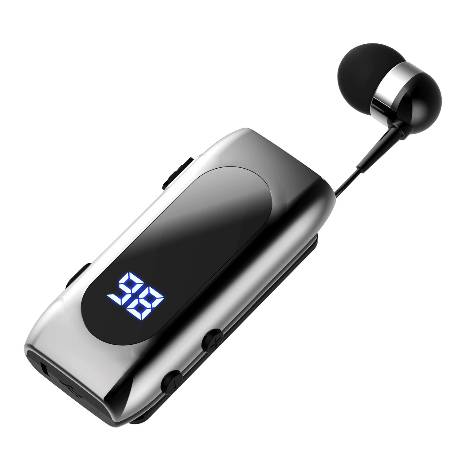 Кристо Bluetooth гарнитura с вибрацией звонка, клипса, выдвижной кабель, умная гарнитура Bluetooth, спортивная одноуховая внутриушная