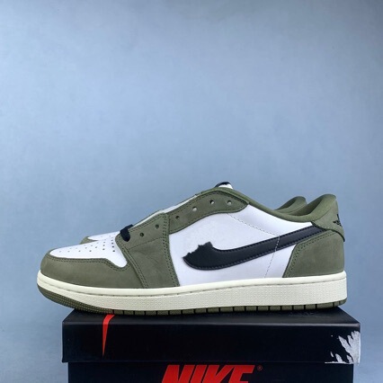 Putian Pure Original Aj1 Men's Sneakers Olive Green Retro Basketball Shoes Bmx Collaboration Fashion Casual Sports Shoes Putian Pure Original Aj1 Men's Sneakers Olive Green Retro Basketball Shoes Bmx Collaboration Fashion Casual Sports Shoes