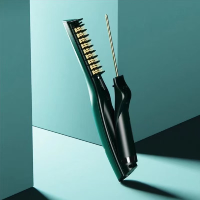 ヘアカーラー、ストレートヘアコーム、マイナスイオン、髪を傷つけない、両用アップグレードスプリント、寮ふわふわストレートプラグイン|undefined