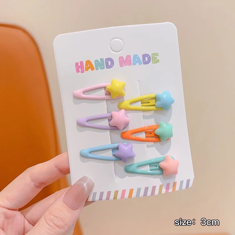 Pequena coreana para niños clip de cabello BB niñas bebé no lastimar clip de cabello lindo mini clip de cabello pequeño clip de cabello