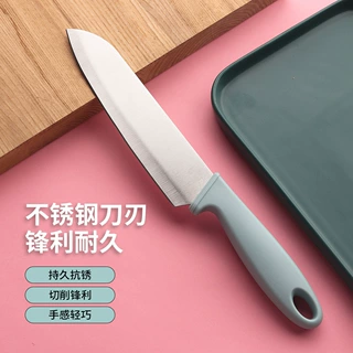 不锈钢水果刀削皮切片厨房家用土豆苹果去皮小刀便携刀套防滑抗锈