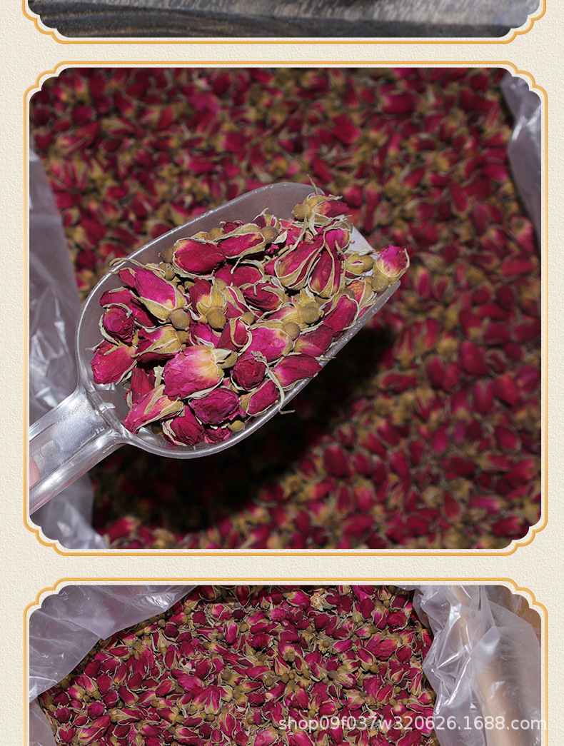Pingyin Rose Bud Tea Mei Gui Hua Dried Rose Flowers for Brewing 500g Low Temperature Dried specifications