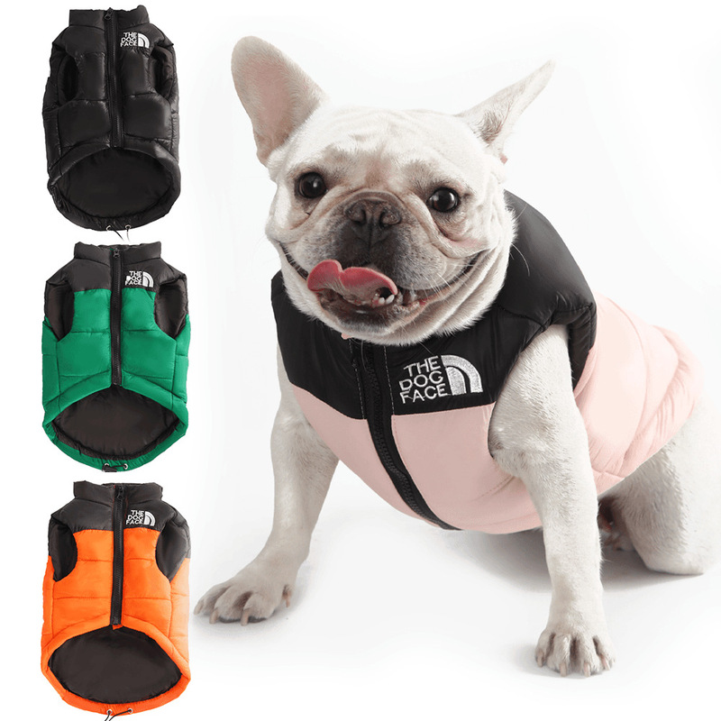 Autumn and Winter Pet Dog Clothes Embroidered Thickened Vest Teddy Bichon Schnauzer Small and Medium-Sized Dog Warm Vest Autumn and Winter Pet Dog Clothes Embroidered Thickened Vest Teddy Bichon Schnauzer Small and Medium-Sized Dog Warm Vest