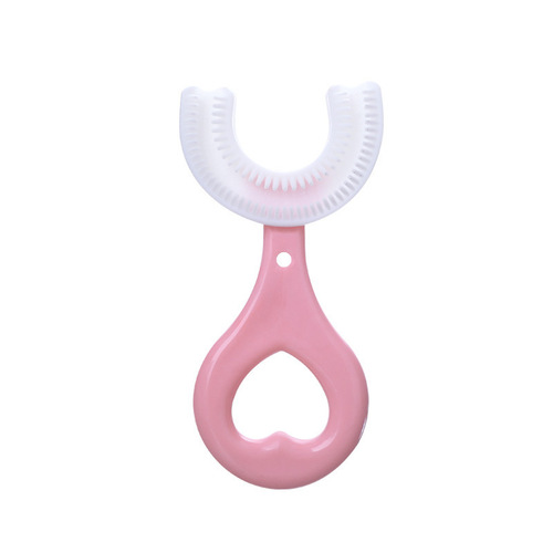 T children's u-shaped silicone manual sonic baby toothbrush lazy oral toothbrush oral cleaning children's toothbrush