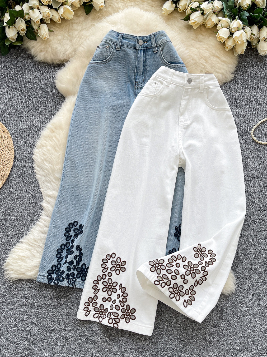 Ethnic retro jeans