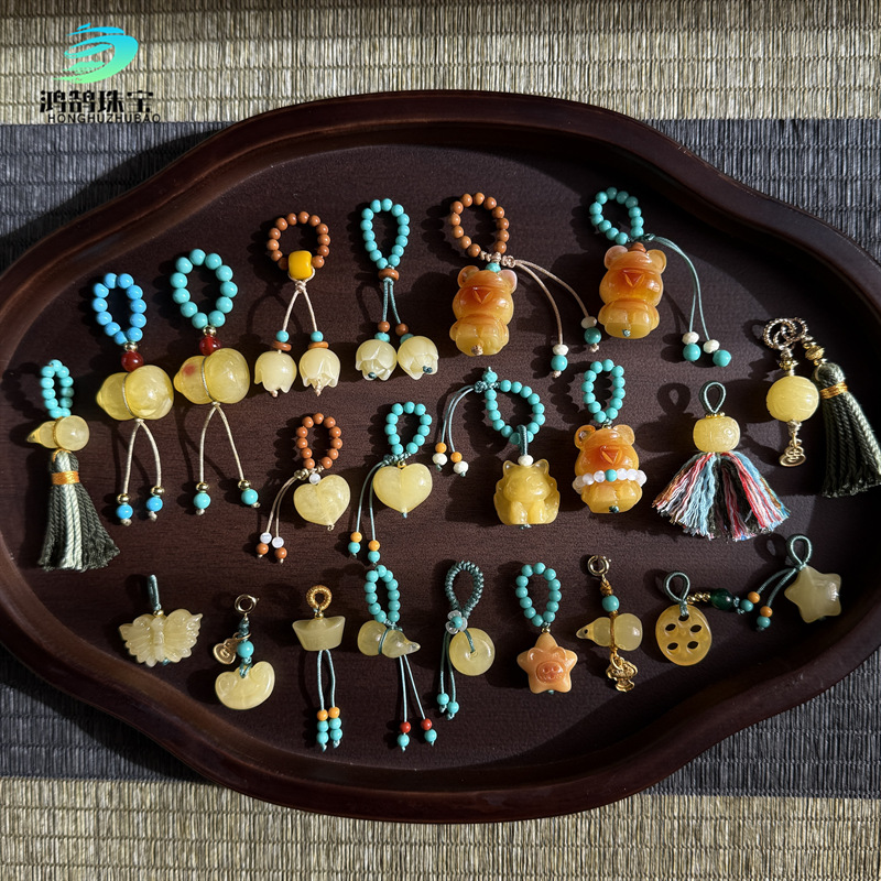 Hand-Woven Second-Generation Beeswax DIY Accessories, Beaded Jewelry, Bracelet Spacers, and Decorative Pendants