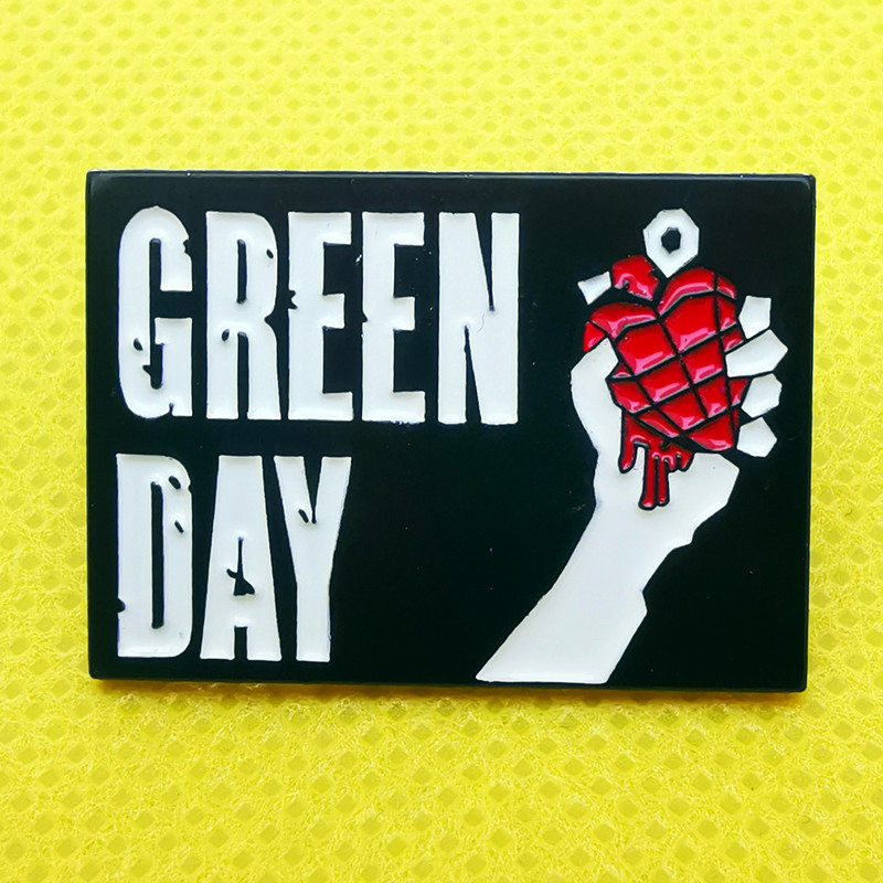 Green Day Green Day brooch American punk rock music festival band pin enamel alloy schoolbag badge