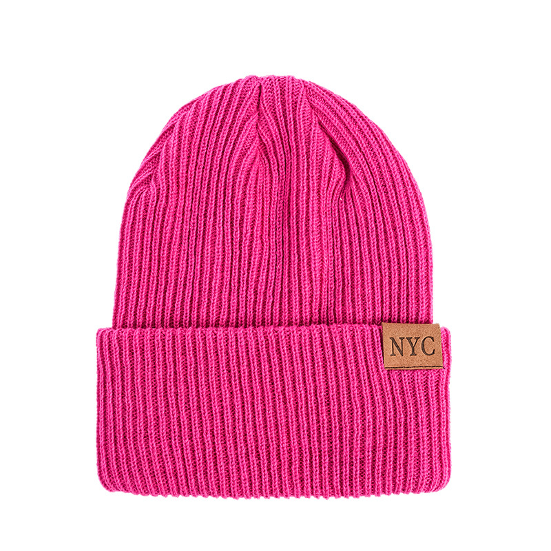 Unisex-AccessoiresAlles in einem gestrickten Beanie-Stil aus Leder mit schlichten Wollmützen_voghion.com