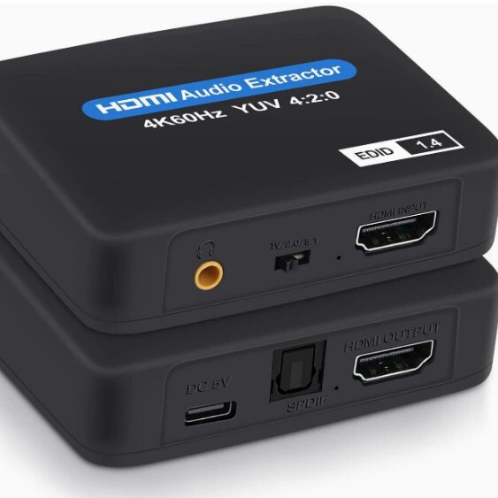 HDMI to Hdmi+Spdif+3.5 Audio Arc Hdmi1.4 Audio Separation HDMI Audio 4K