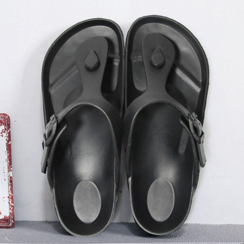 Boeken Human Hair EVA Outdoor Wear European and American Trend Beach Vacation Slippers for Men Wholesale Leisure