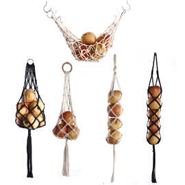 餐厅厨房水果蔬菜收纳网吊网收纳网兜置物架置物网水果吊篮挂篮