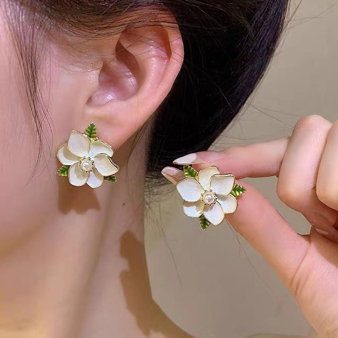 111#花朵耳夹【赠胶垫】