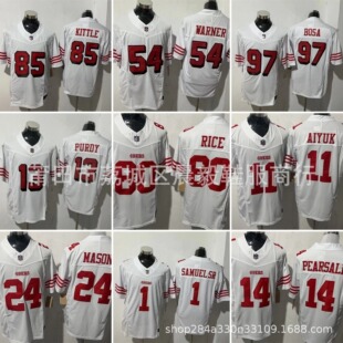 Nfl49Ers Football Uniforms Embroidered American Football Jerseys Legendary Third Generation Team Foreign Trade Spot Wholesale