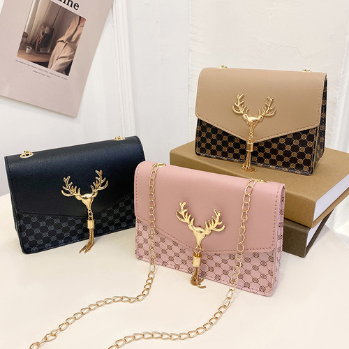 Korean style small square bag ladies bag cross-border exclusive bag for women one piece drop shipping fashion rhombus chain bag
