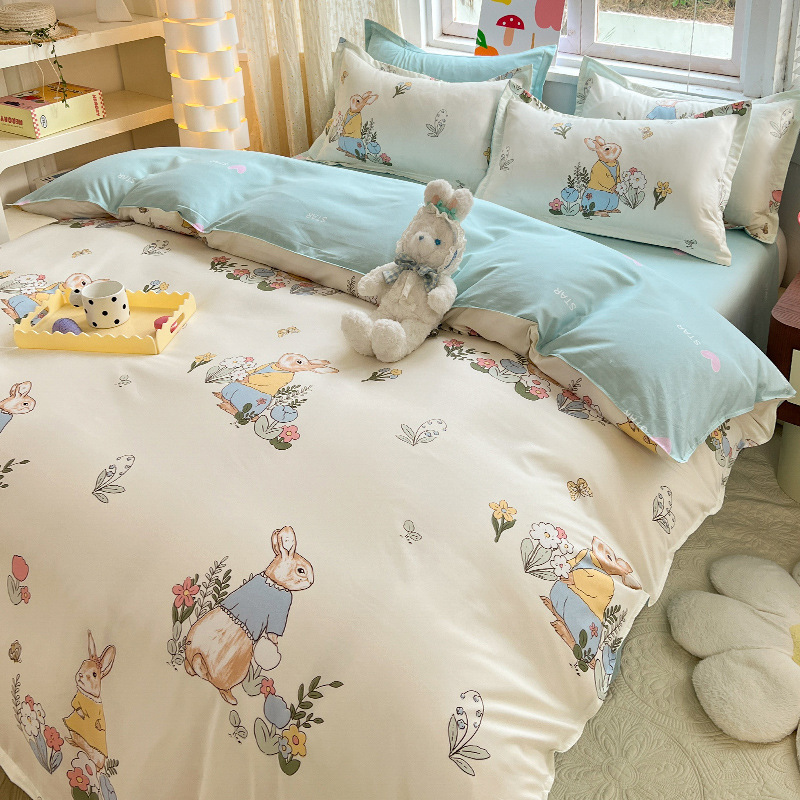 掛け布団カバー シングル ウォッシュドコットン 学生寮 150x200x230 シングル掛け布団カバー 子供用掛け布団|undefined