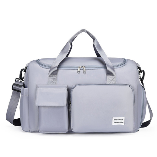 Large Capacity Fitness Bag, Short Trip Business Travel Bag, Dry Wet Separation Swimming Bag, Can Be Used as a Single Shoulder Crossbody Lightweight Luggage