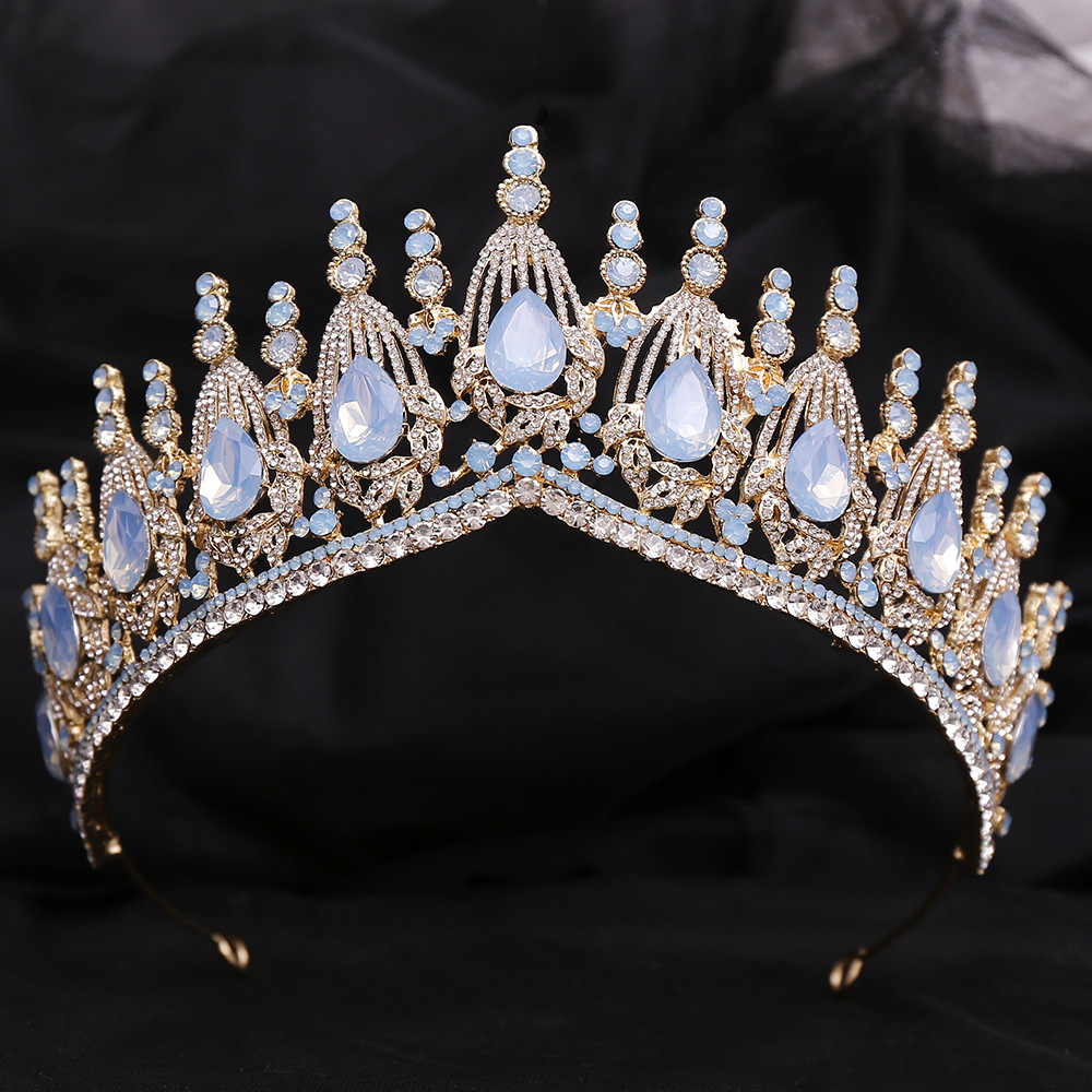 Rhinestones Inlay Material Wedding Occasion Bridal Crown Alloy Inlay Rhinestones Crown