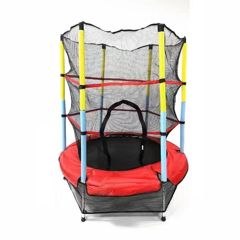 Trampolín infantil transfronterizo indoor trampolín al aire libre gran trampolín bebé pequeña red de protección con red de rebote