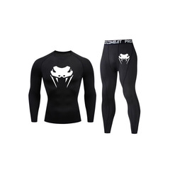 メンズカジュアルスポーツアウトドアフィットネスジョギングスーツタイトフィット速乾性Tシャツトレーニングジョギングトップス服