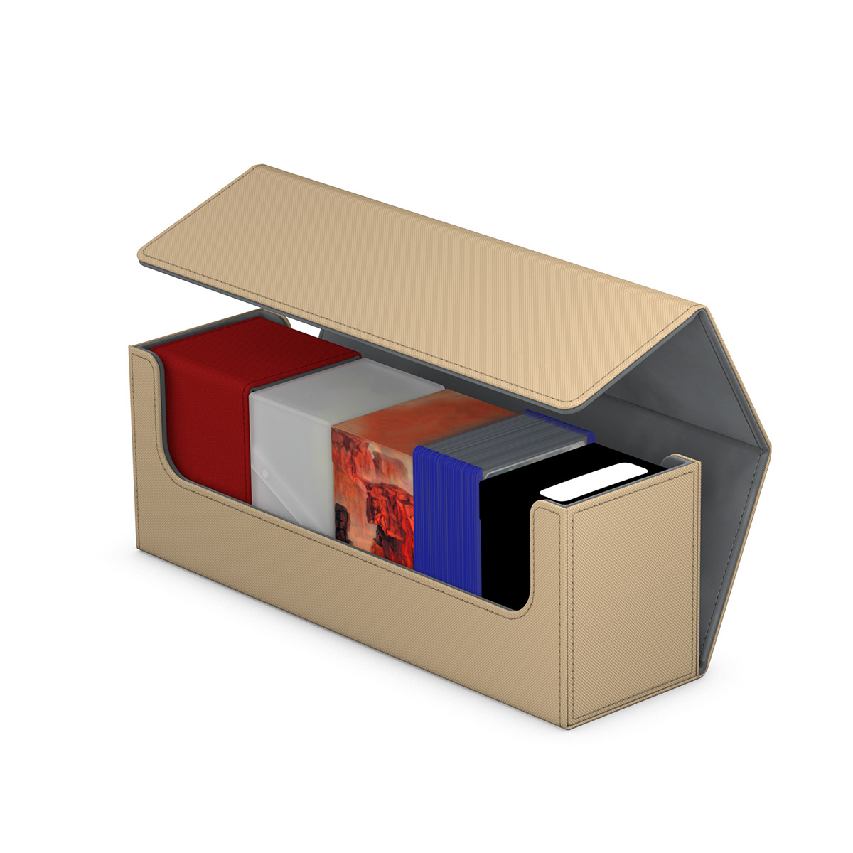 De gama alta 400 + caja de tarjeta de la PU juego de mesa MTG juego rey Ultraman tarjeta Bao Ke Meng Wanzhi Almacenamiento de tarjetas al por mayor