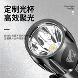 Smile Shark Shark Abs сильный светлый фонарик наружный концентрация, длинная зарядка мини -фонарик с держателем ручки небольшой фонарик