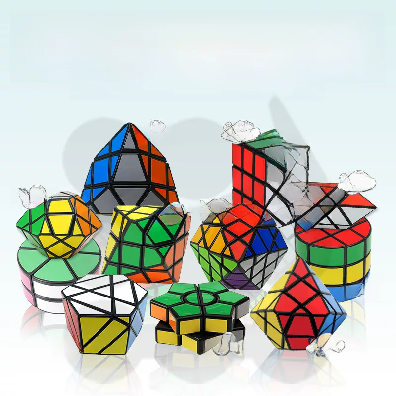 Серия Diamond Four-corner Ancient Hexagonal Only UFO Magic Shield Magic Blade Cylinder Difficult Magic Cube Challenge