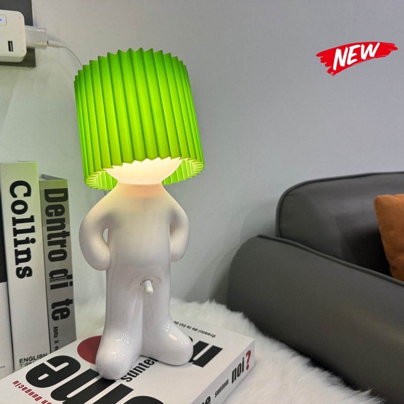 ドロップシッピングクロスボーダーホットセール USB プラグインクリエイティブ MR P シャイテーブルランプシャイボーイリトルいたずらナイトライト|undefined