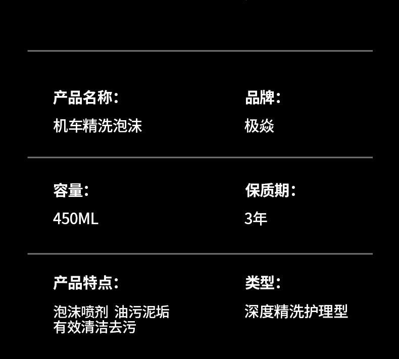 Motorcycle Fine Wash Foam Motorcycle Helmet Chain Cleaning and Maintenance Electric Bicycle Car Wash Degreasing Agent