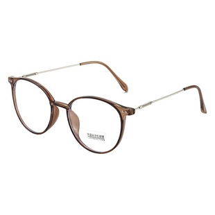 Photochromic Myopia Glasses Women Live Explosions Tea Color Film Plain Artifact Can be Equipped with Korean Glasses Frame