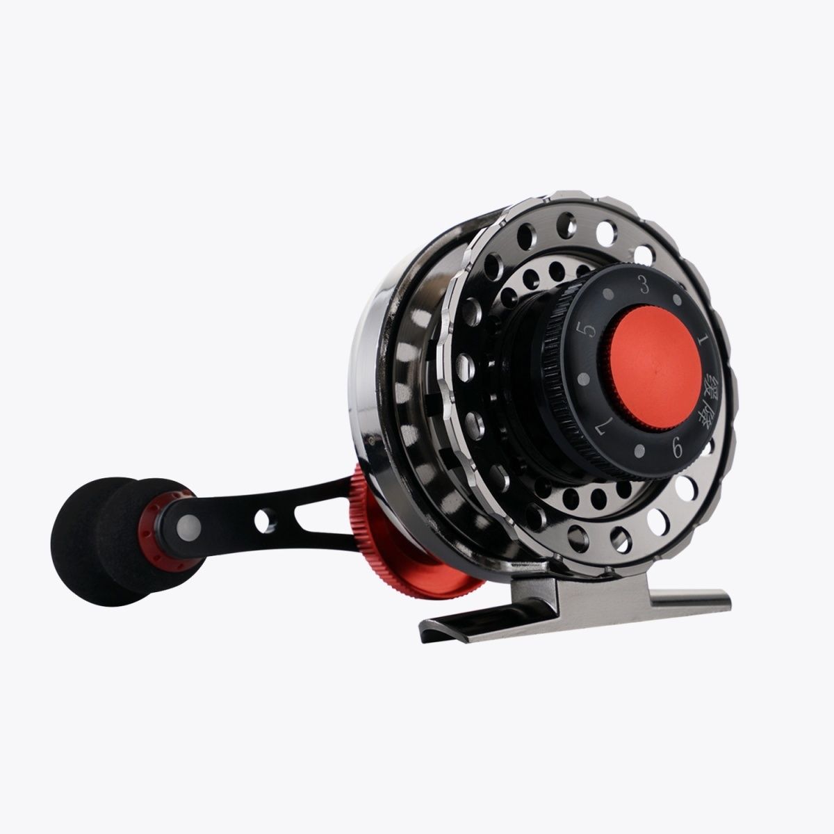 Barco de pesca todo metal micro plomo magnético caída lenta barras de barras de pesca de hielo puente de pesca frente a la válvula de rueda de pesca rueda de pesca al por mayor