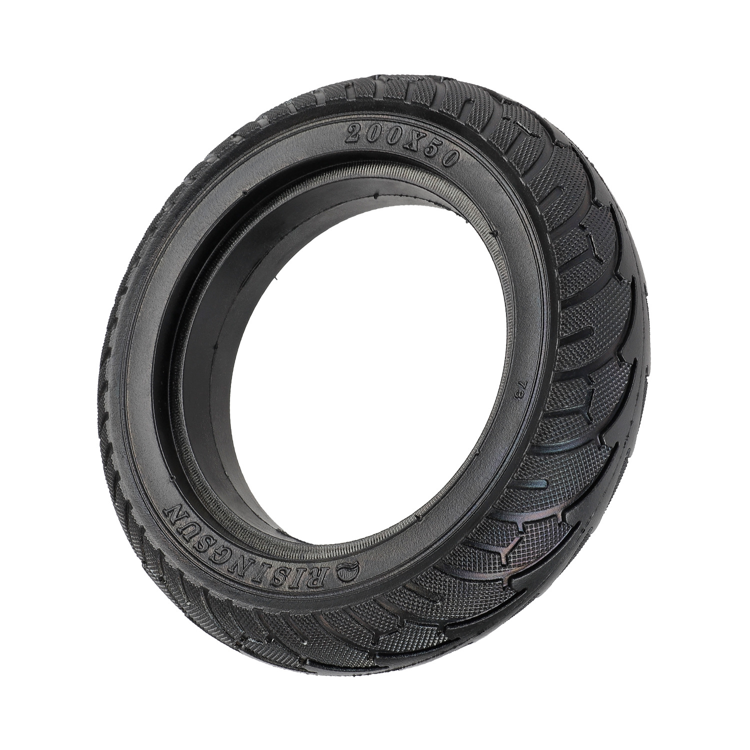 8寸免充气轮胎 电动滑板车实心胎 防爆胎Risingsun江昕200*50轮胎