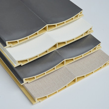 竹木纤维格栅板波浪板护墙板扣板大内圆板长城板异性板无缝拼接条