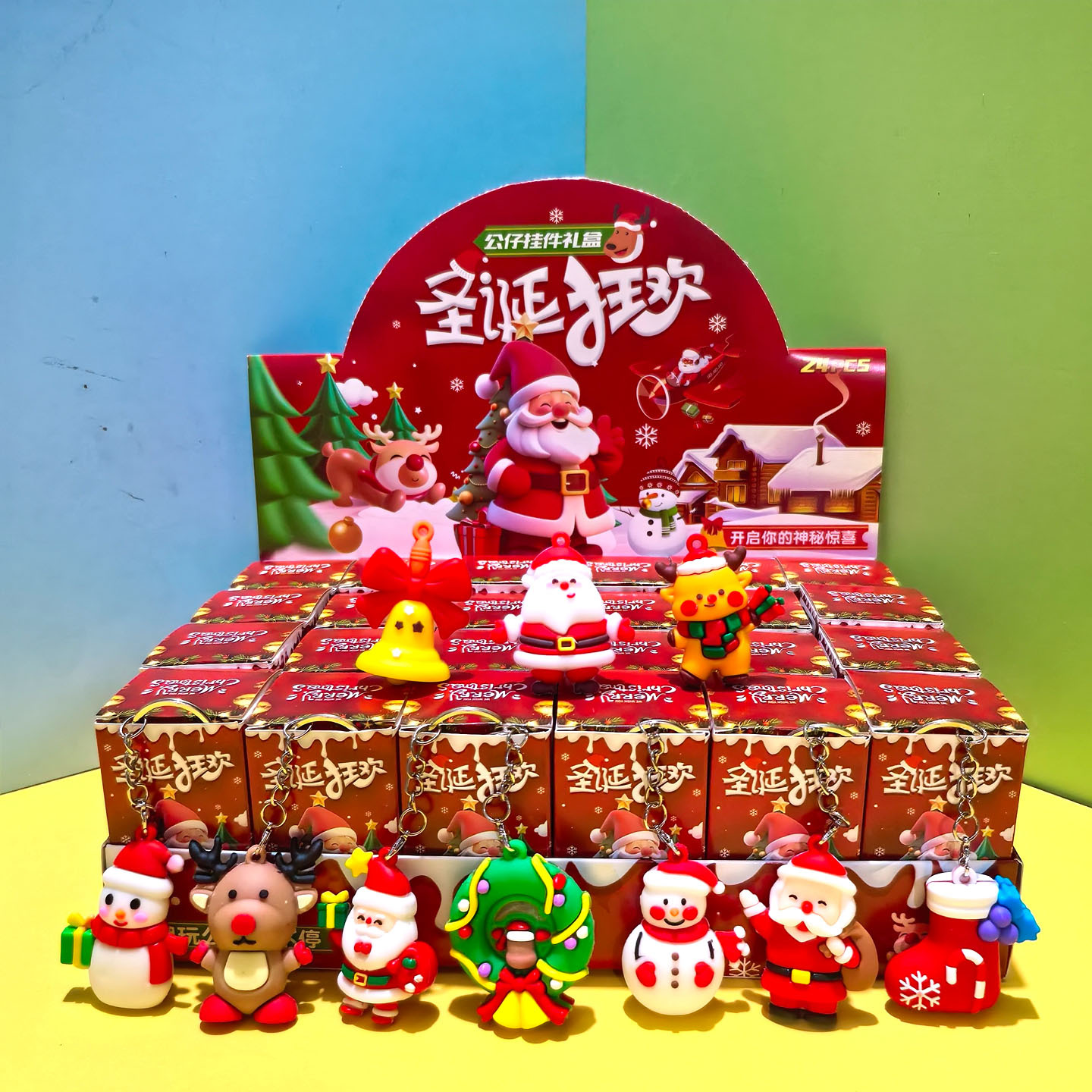 대형 크리스마스 중국풍 (24개 소형 박스 1세트/24개 단위로 주문)