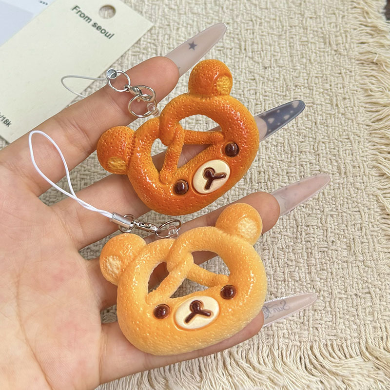 New Little Bear Mika Alkaline Bread Pendant, Bag Ornament, Cute Car Hanging Decoration, Keychain, Handmade Hanging Accessory New Little Bear Mika Alkaline Bread Pendant, Bag Ornament, Cute Car Hanging Decoration, Keychain, Handmade Hanging Accessory