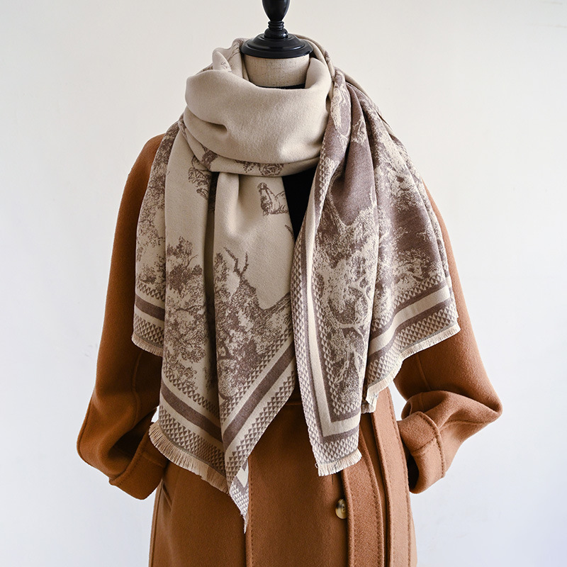 Sciarpa unisex Moda Sciarpa in cashmere letteraria e artistica Moda Sciarpa lunga Scialle antifreddo di alta qualità_voghion.com