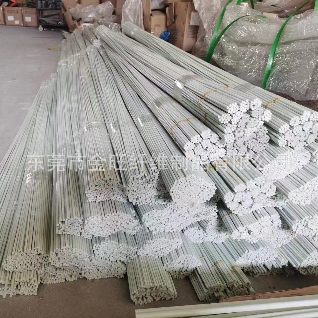高强度农用6mm玻璃纤维棒支撑条搭棚杆拱棚支架玻纤棒厂家直销