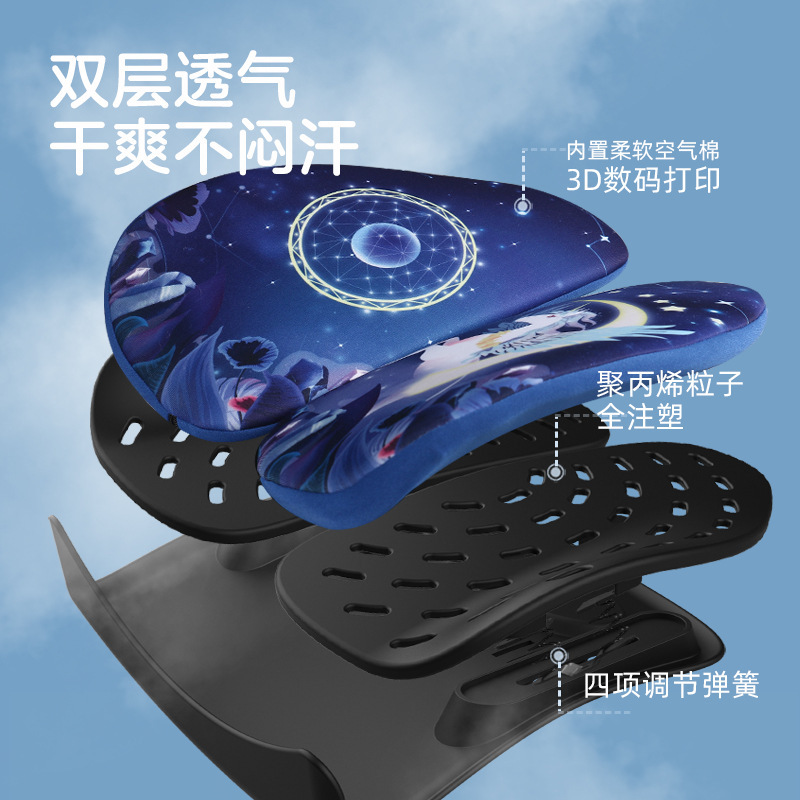 儿童护腰靠枕姿势矫正靠垫椅子护腰靠枕护腰坐垫人体工学腰靠垫|undefined