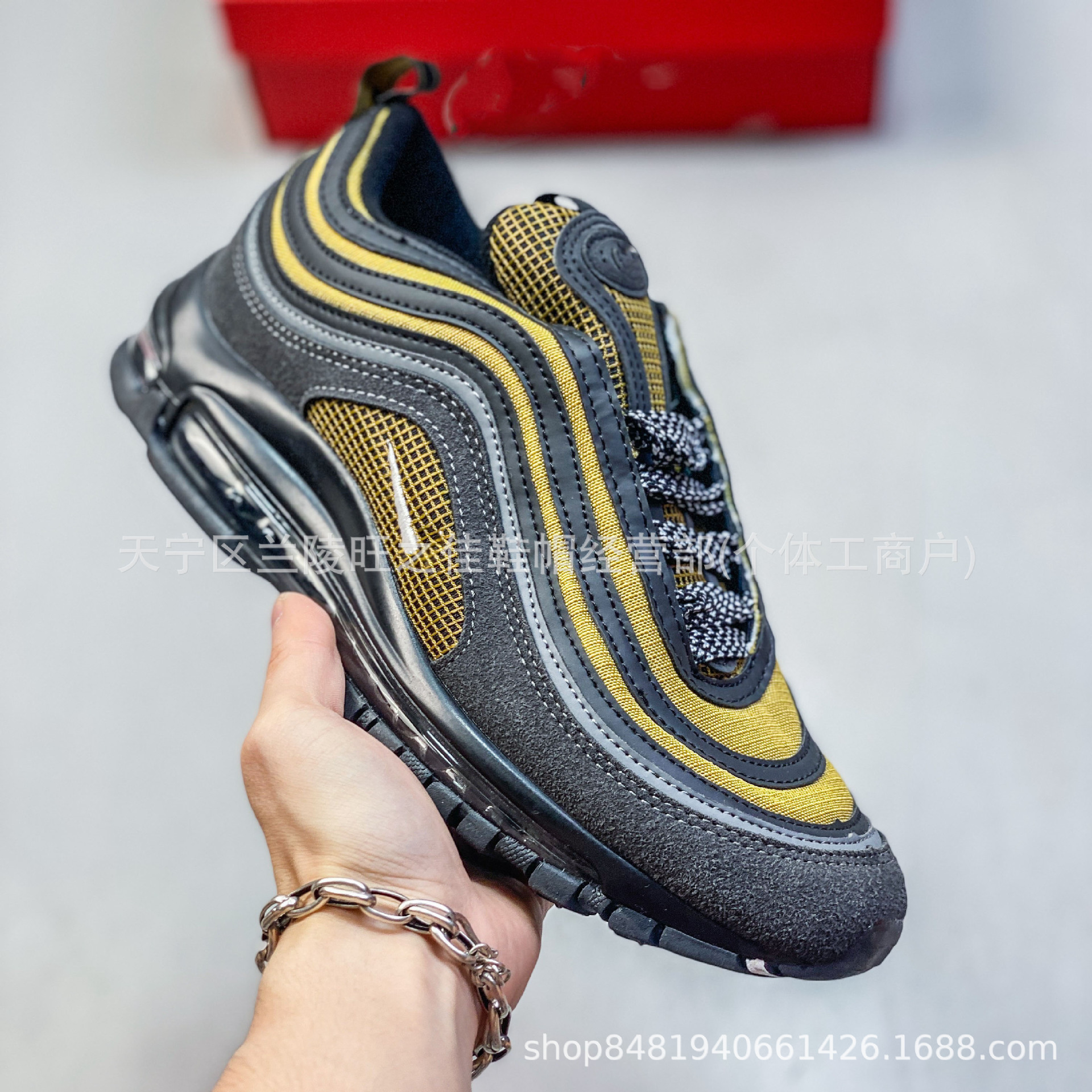 Putian zapatos transfronterizos al por mayor Air Max 97 pequeño gancho bala retro almohadilla de aire completo zapatillas deportivas casuales