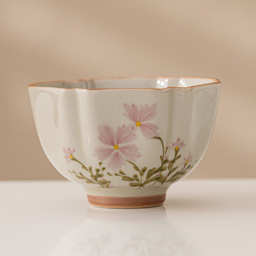 Grass Gray Daisy Ceramic Tea Cup Master Cup Personal Tea Cup Home Tea Cup Single Cup Tea Cup