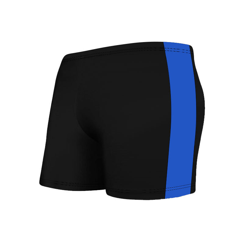 Nuevo poliéster mediano y grande gordo de baño los niños estudiante lindo color a juego shorts niño boxeador bañador al por mayor